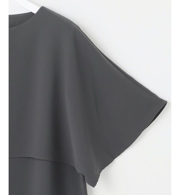 23区「【洗える】ストレッチジョーゼット レイヤー カットソー」|Tシャツ・カットソー|