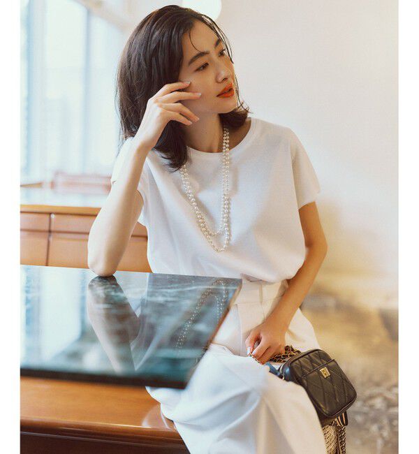 23区「【接触冷感/洗える】フレンチスリーブ IT TEE」|Tシャツ・カットソー|