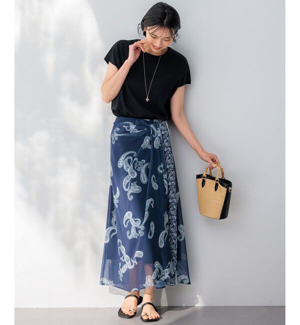 23区「【接触冷感/洗える】フレンチスリーブ IT TEE」|Tシャツ・カットソー|