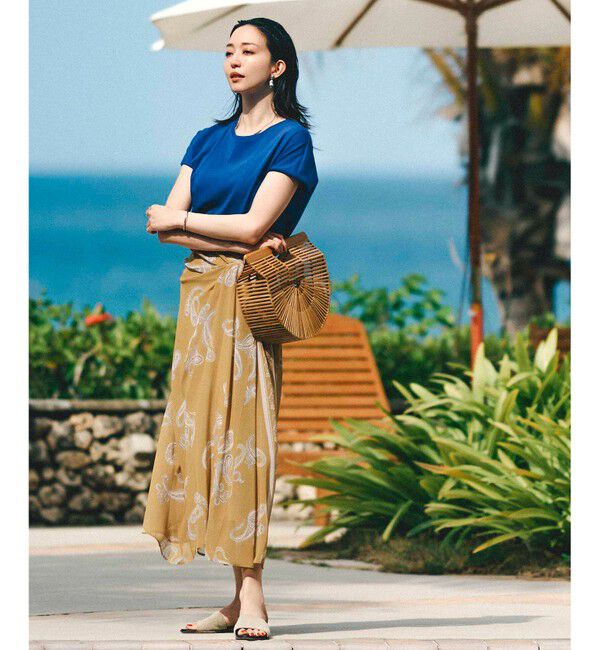 23区「【接触冷感/洗える】フレンチスリーブ IT TEE」|Tシャツ・カットソー|