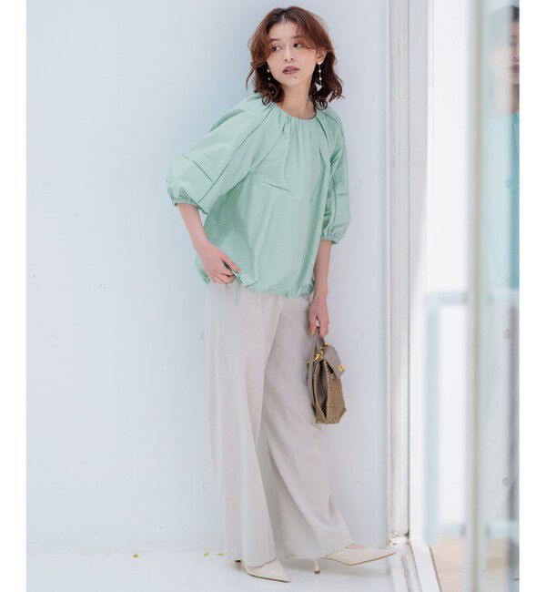 23区「【洗える】シャルマンエンブロイダリー ブラウス」|シャツ・ブラウス|