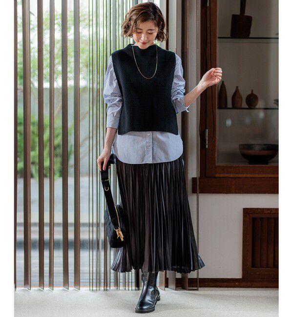 23区「【洗える】CANCLINI バンドカラー シャツ」|シャツ・ブラウス|