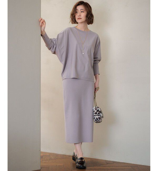 23区「【洗える】ヴィスコースストレッチ タイトスカート」|スカート|