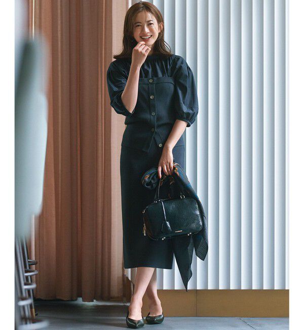 23区「【洗える】ヴィスコースストレッチ タイトスカート」|スカート|