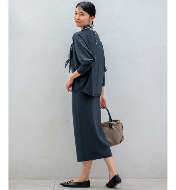 23区「【洗える】ヴィスコースストレッチ タイトスカート」|スカート|