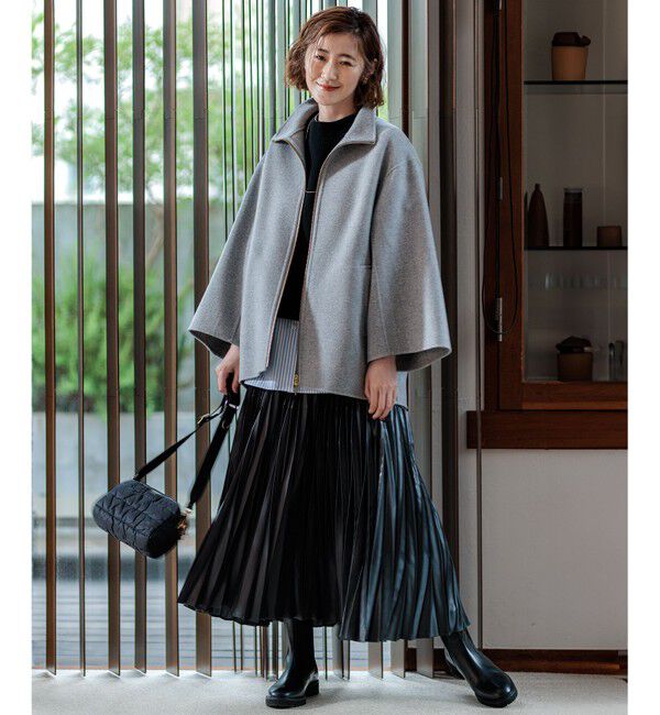 23区「【洗える】コットンリリー ニットベスト」|ニット・セーター|