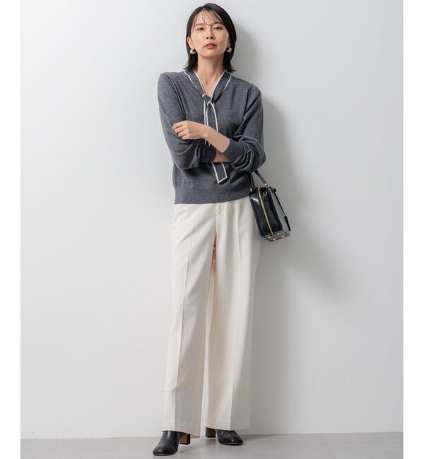 23区「【洗える】ウォームストレッチ ワイドパンツ」|その他|