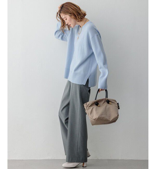 23区「【洗える】ウォームストレッチ ワイドパンツ」|その他|