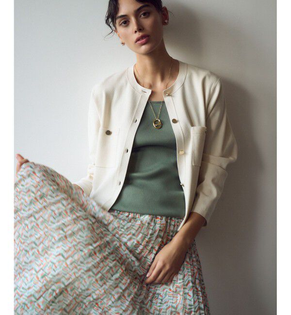 23区「【洗える】コンフォートストレッチ ニット カーディガン」|カーディガン|