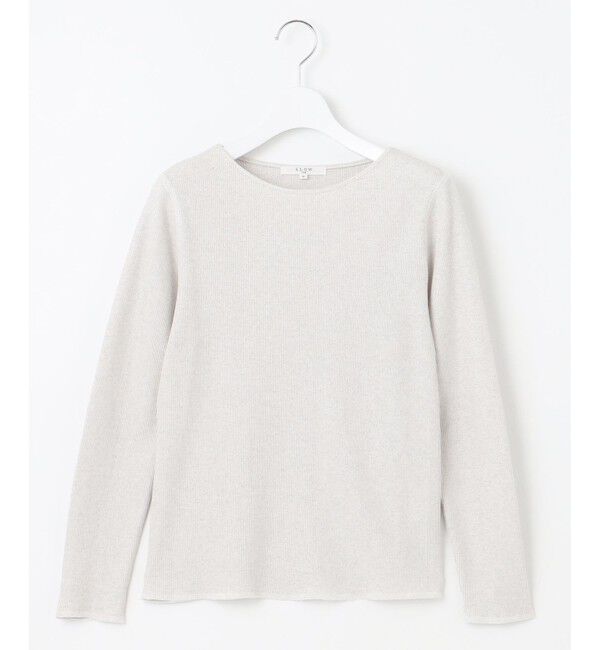 23区「【SLOW/一部店舗限定】ラメリブジャージー ロングTシャツ」|Tシャツ・カットソー|