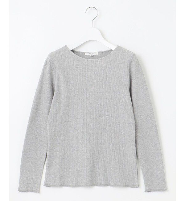 23区「【SLOW/一部店舗限定】ラメリブジャージー ロングTシャツ」|Tシャツ・カットソー|