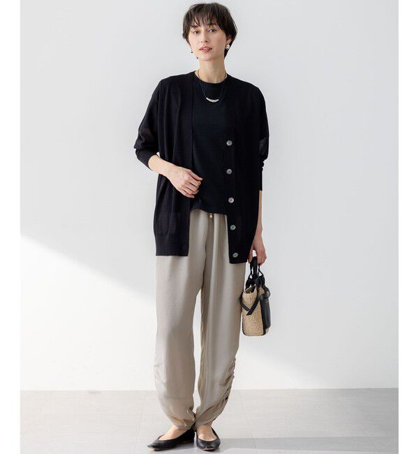 23区「【CanCam10月号掲載/CLASSY.10月号掲載】シャイニーシアー カーディガン」|カーディガン|