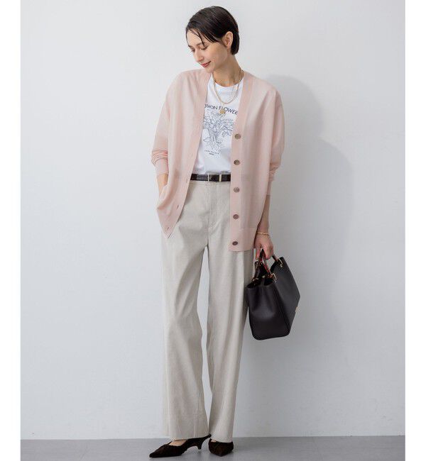 23区「【CanCam10月号掲載/CLASSY.10月号掲載】シャイニーシアー カーディガン」|カーディガン|