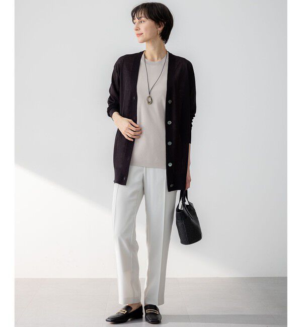 23区「【CanCam10月号掲載/CLASSY.10月号掲載】シャイニーシアー カーディガン」|カーディガン|