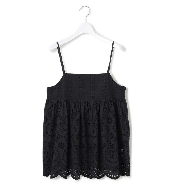 23区「【洗える】コットンエンブロイダリー キャミソール」|シャツ・ブラウス|