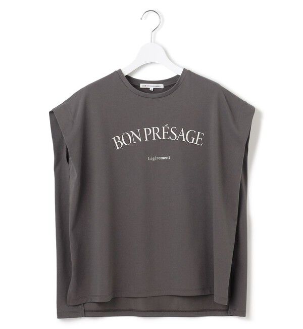 23区「【接触冷感/洗える】BON-PRESAGE ロゴ フレンチスリーブ Tシャツ」|Tシャツ・カットソー|