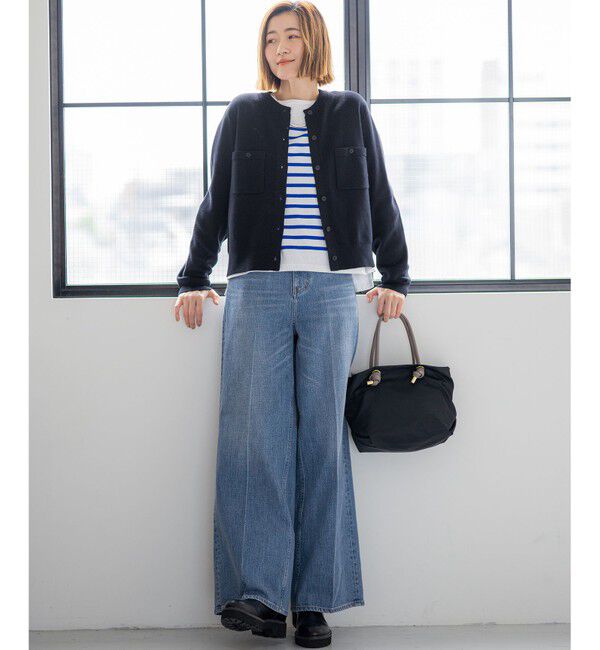 23区「【洗える】Armor-lux パネルボーダー 長袖Tシャツ」|Tシャツ・カットソー|