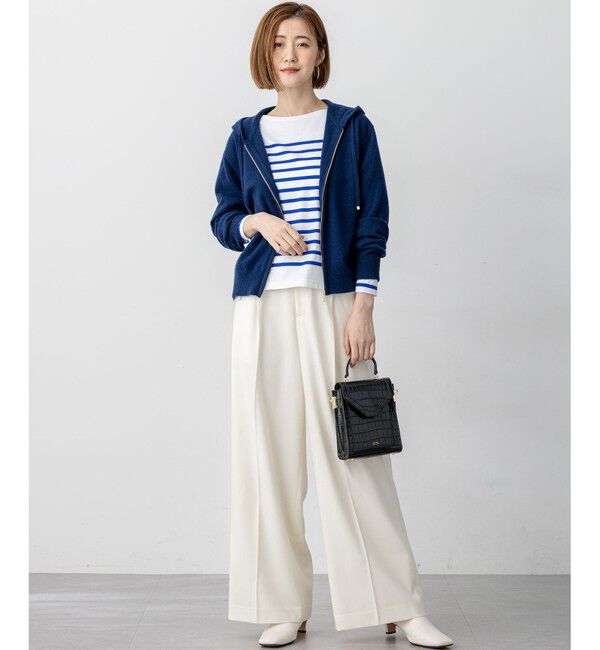 23区「【洗える】Armor-lux パネルボーダー 長袖Tシャツ」|Tシャツ・カットソー|