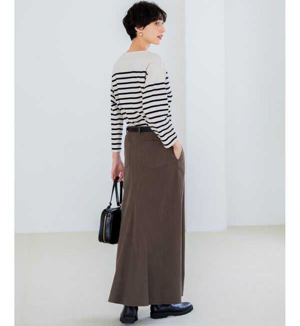 23区「【洗える】Armor-lux パネルボーダー 長袖Tシャツ」|Tシャツ・カットソー|