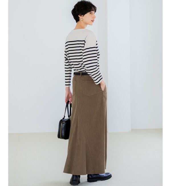 23区「【洗える】Armor-lux パネルボーダー 長袖Tシャツ」|Tシャツ・カットソー|