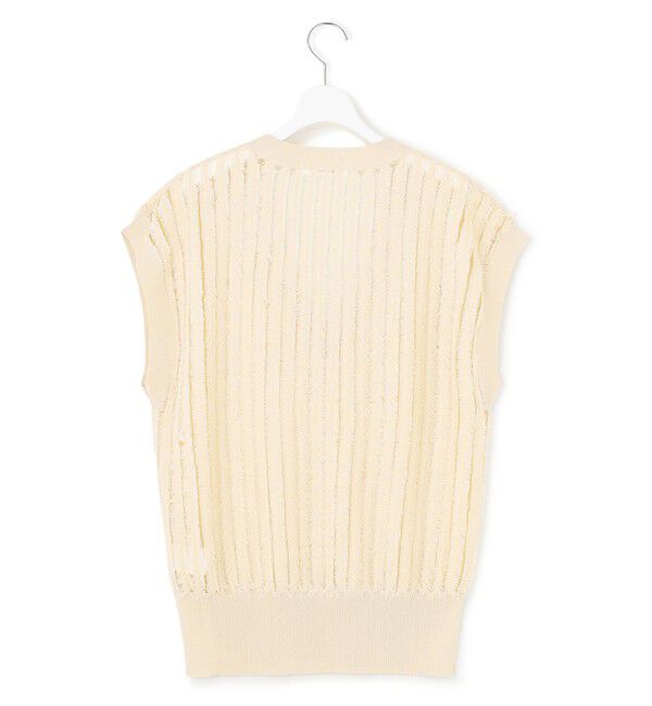 23区「【SLOW/一部店舗限定】フリンジニット ジレ」|ニット・セーター|