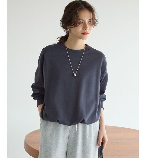 23区「【SLOW/一部店舗限定】ライトダンボール バルーン スウェット」|Tシャツ・カットソー|ネイビー系