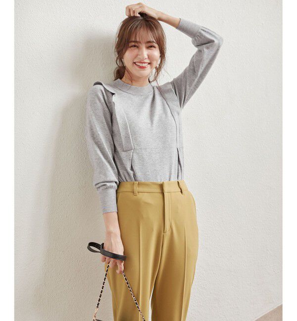 ANY SIS「【洗える】袖フレアーレイヤード ニット」|ニット・セーター|