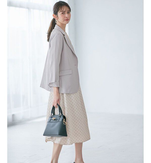 ANY SIS「【美人百花7月号掲載】リネンライクポリエステル テーラード ジャケット」|テーラードジャケット|