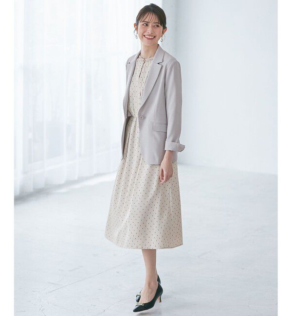 ANY SIS「【美人百花7月号掲載】リネンライクポリエステル テーラード ジャケット」|テーラードジャケット|