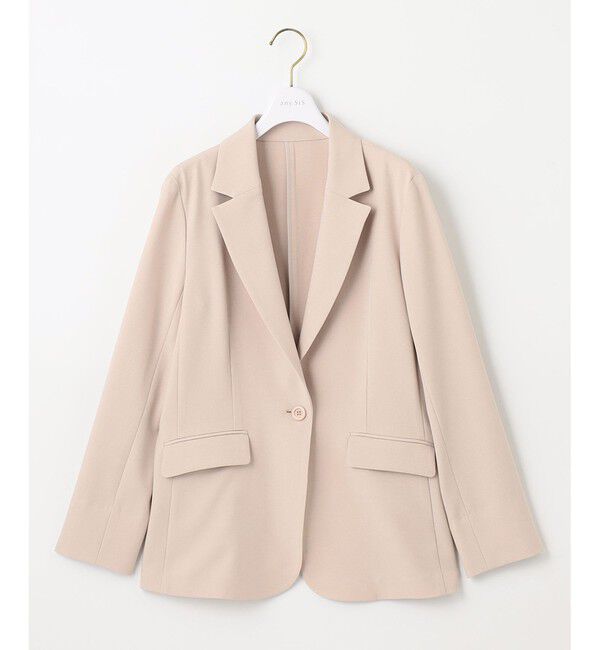 ANY SIS「【美人百花7月号掲載】リネンライクポリエステル テーラード ジャケット」|テーラードジャケット|