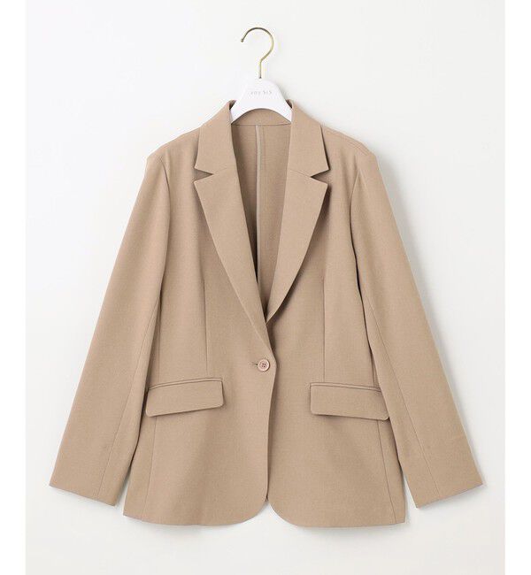 ANY SIS「【美人百花7月号掲載】リネンライクポリエステル テーラード ジャケット」|テーラードジャケット|