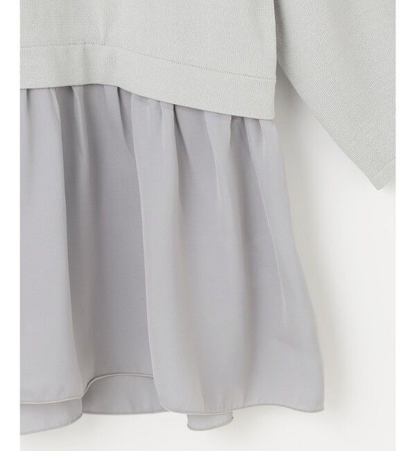 any SiS「【洗える】ファブリックコンビ ニット」|ニット・セーター|