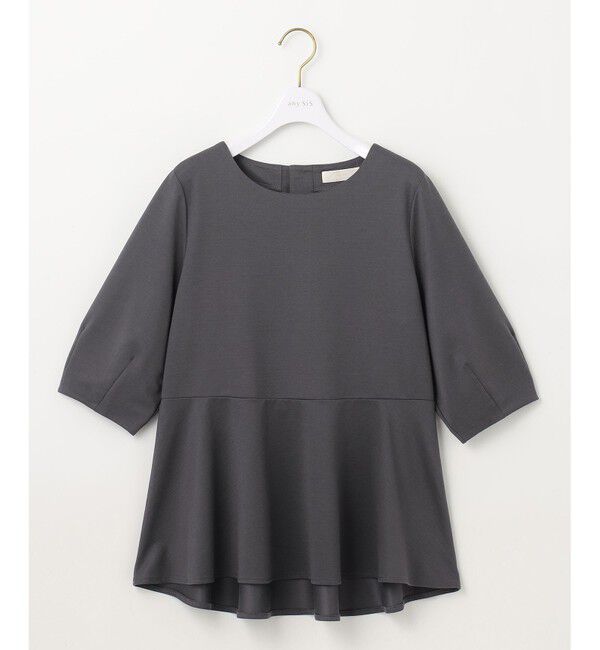 ANY SIS「【接触冷感/UVカット】サカリバ ペプラム プルオーバー」|Tシャツ・カットソー|