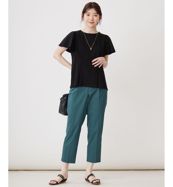 ANY SIS「【接触冷感】美人 フリルスリーブ カットソー」|Tシャツ・カットソー|