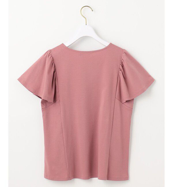 ANY SIS「【接触冷感】美人 フリルスリーブ カットソー」|Tシャツ・カットソー|