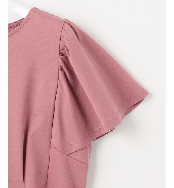 ANY SIS「【接触冷感】美人 フリルスリーブ カットソー」|Tシャツ・カットソー|