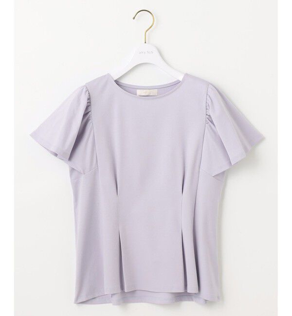 ANY SIS「【接触冷感】美人 フリルスリーブ カットソー」|Tシャツ・カットソー|