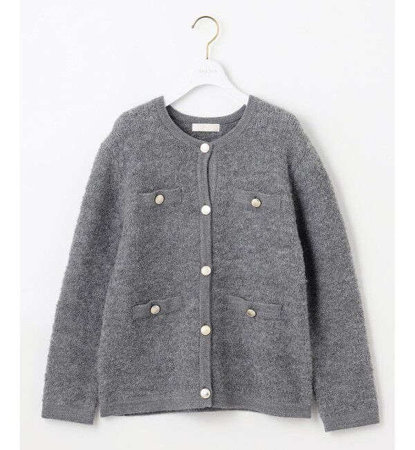 any SiS「【洗える】ブークレニット カーディガン」|カーディガン|