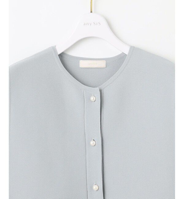 any SiS「【洗える】ペプラムニット ジレ」|ニット・セーター|