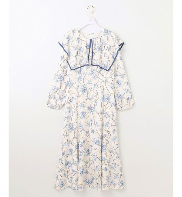 any SiS「【洗える】スカーフデザインプリント ワンピース」|ワンピース|