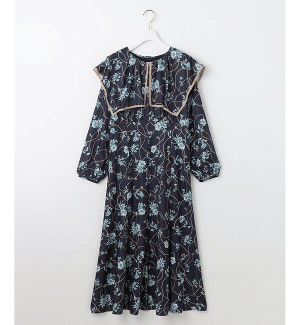 any SiS「【洗える】スカーフデザインプリント ワンピース」|ワンピース|