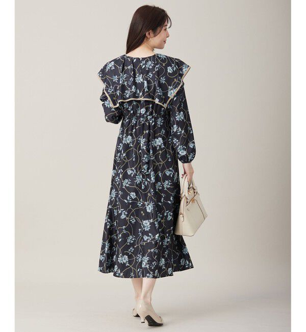 any SiS「【洗える】スカーフデザインプリント ワンピース」|ワンピース|