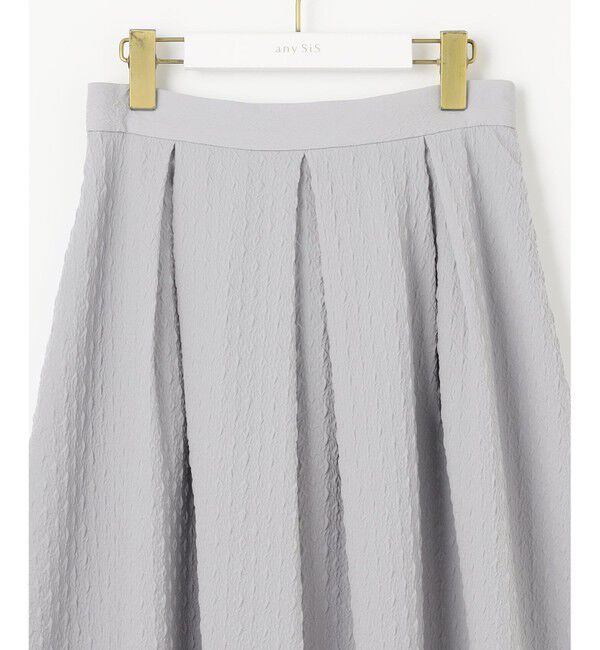 any SiS「【好印象企画】襟配色ニット&times;タックスカートセット」|スーツ|