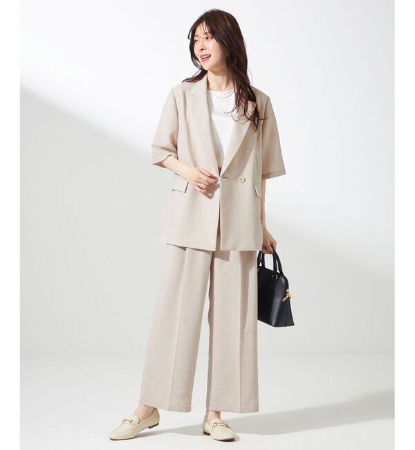 ANY SIS「【接触冷感・速乾・UVカット・洗える】スイートクール ジャケット」|テーラードジャケット|