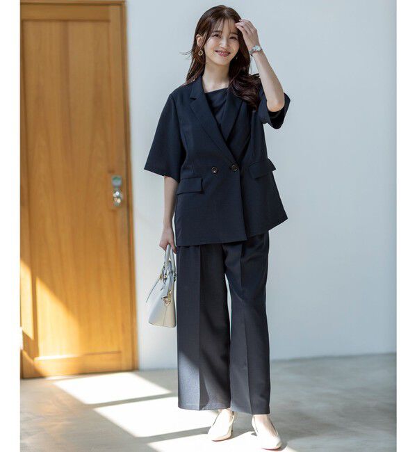 ANY SIS「【接触冷感・速乾・UVカット・洗える】スイートクール ジャケット」|テーラードジャケット|