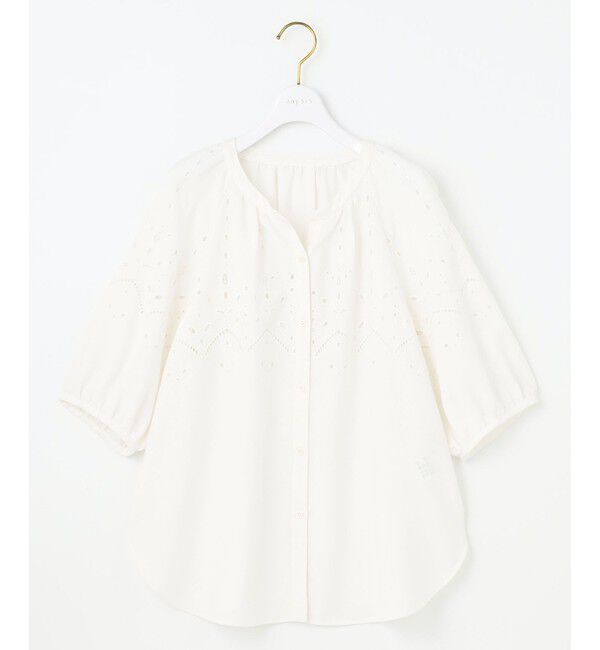 ANY SIS「【洗える】カットワークエンブロイダリー ブラウス」|シャツ・ブラウス|