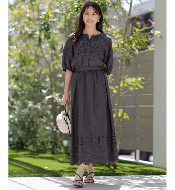 ANY SIS「【洗える】カットワークエンブロイダリー ブラウス」|シャツ・ブラウス|