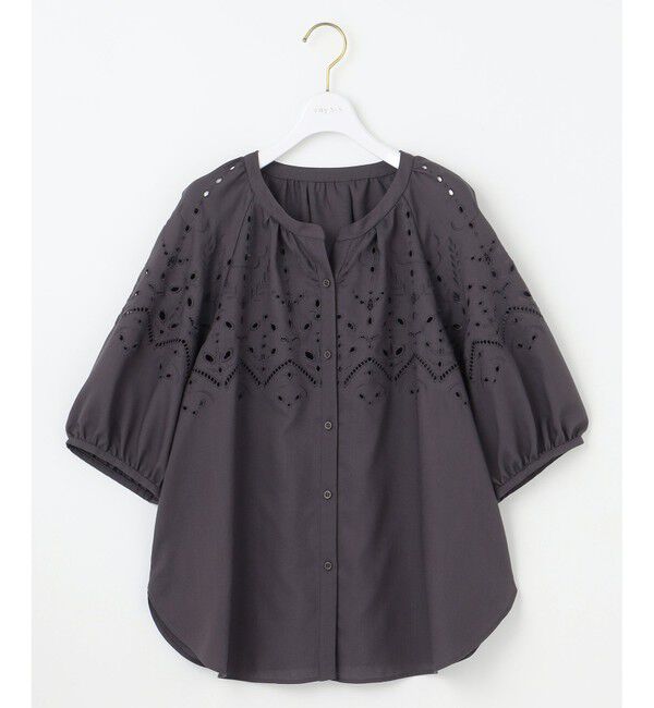 ANY SIS「【洗える】カットワークエンブロイダリー ブラウス」|シャツ・ブラウス|