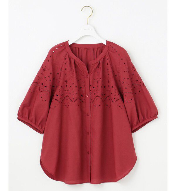 ANY SIS「【洗える】カットワークエンブロイダリー ブラウス」|シャツ・ブラウス|