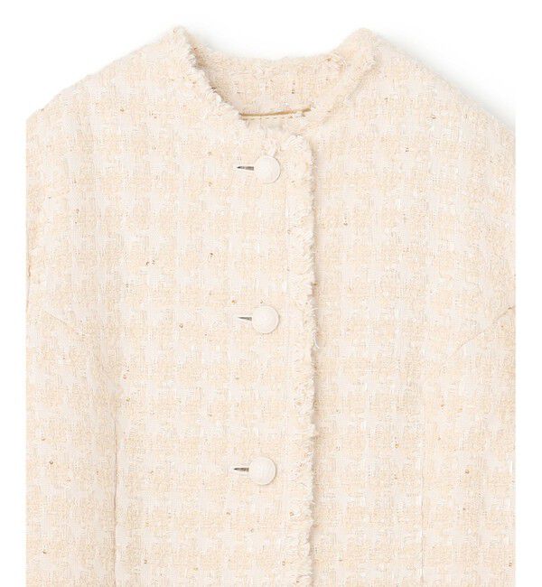 BEIGE,「MONGE / ノーカラージャケット」|ノーカラージャケット|